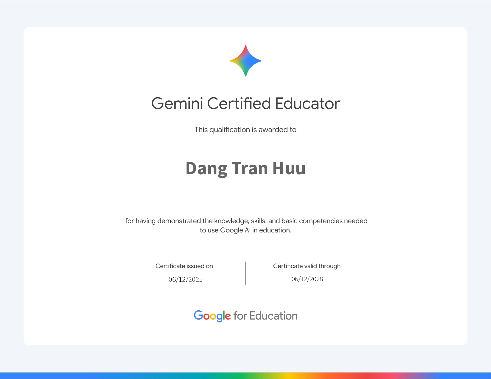 Gemini Certified Educator