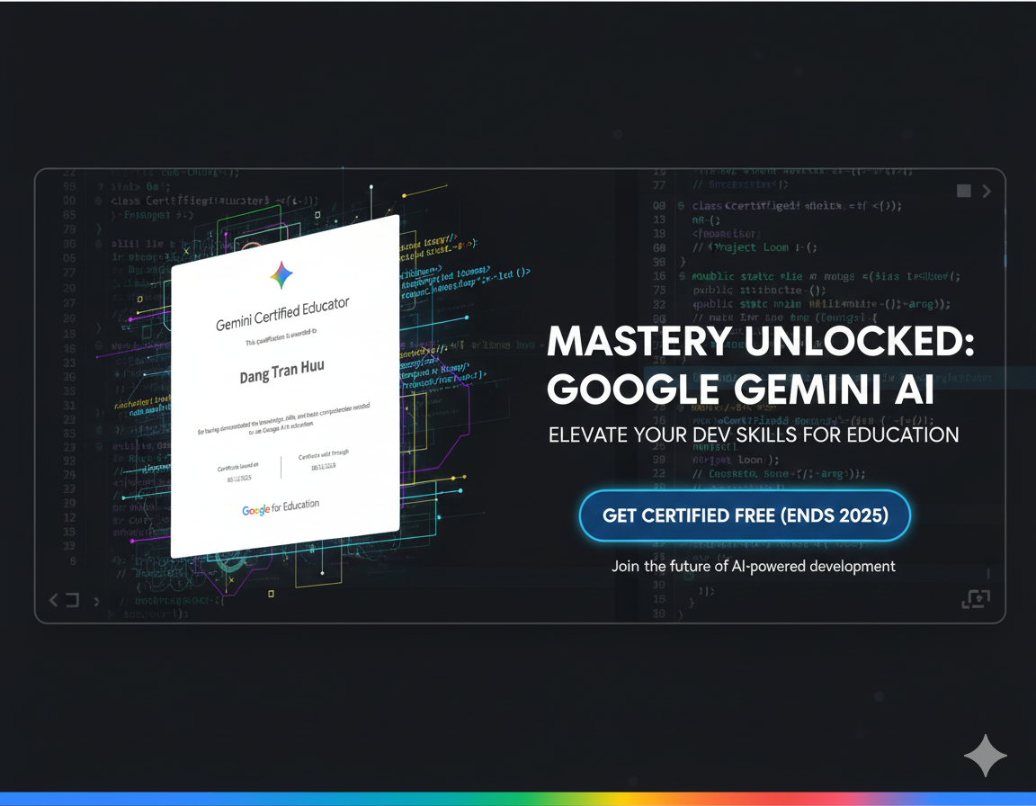 Hướng Dẫn Chi Tiết Thi & Nhận Chứng Chỉ Gemini Google MIỄN PHÍ (Hạn chót 31/12/2025)